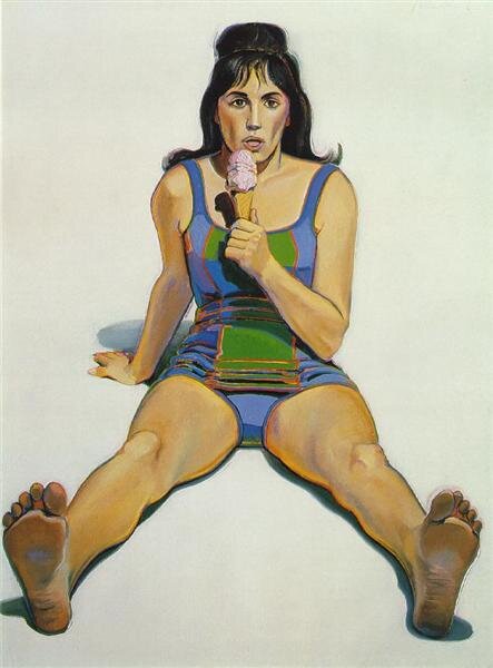 Уэйн Тибо, "Girl with Ice Cream Cone", 1963