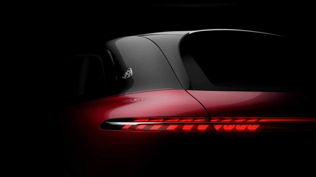 Тизер новой электрической модели Mercedes-Maybach
