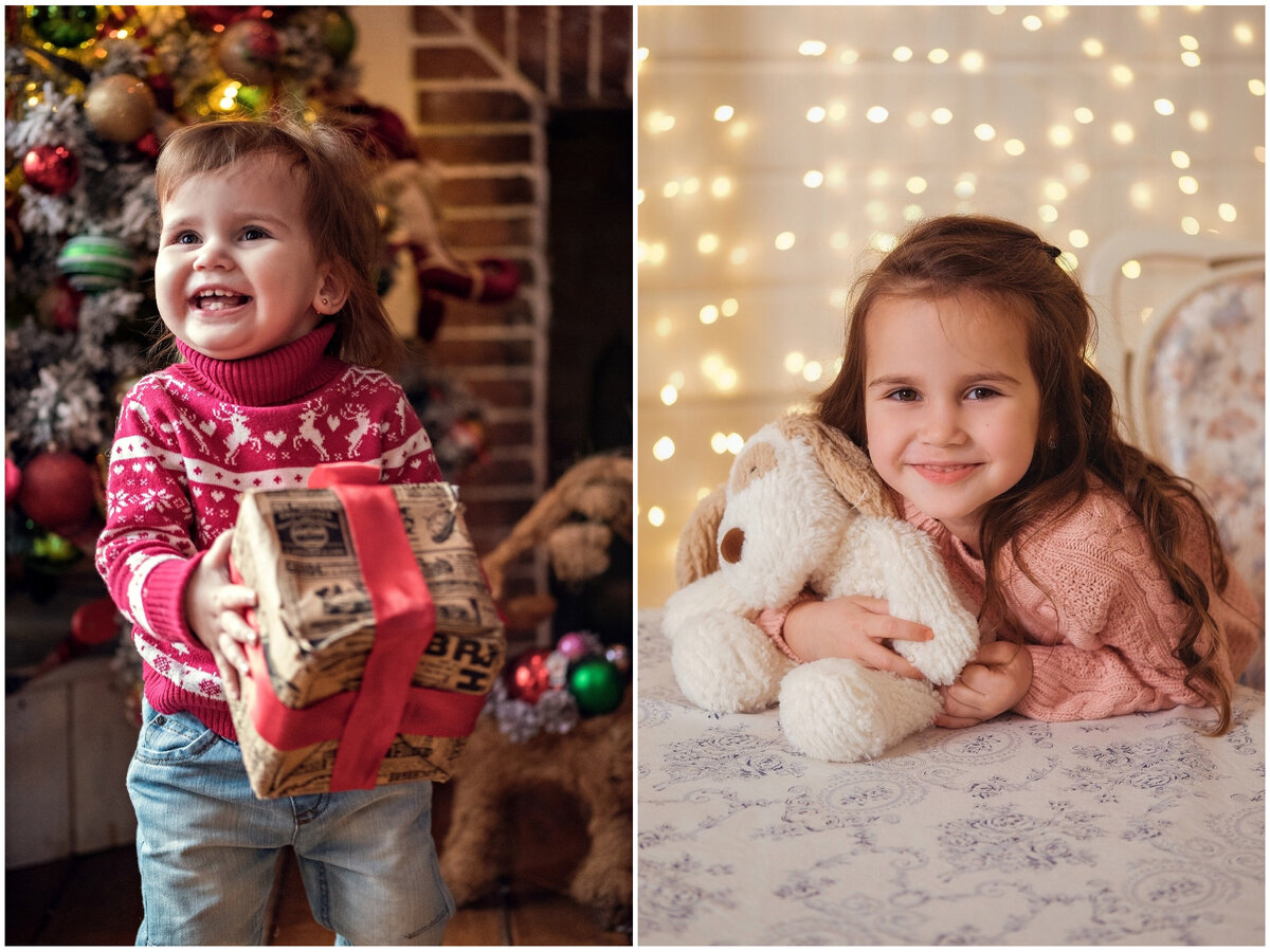 2018 и 2021, новогодняя фотосессия