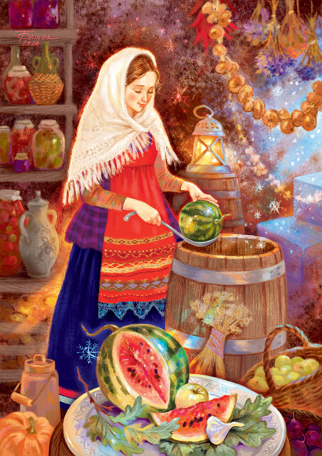 "СОЛЕНЫЙ АРБУЗ" Художник Таня Сытая (/illustrators.ru/users/id49317/about)