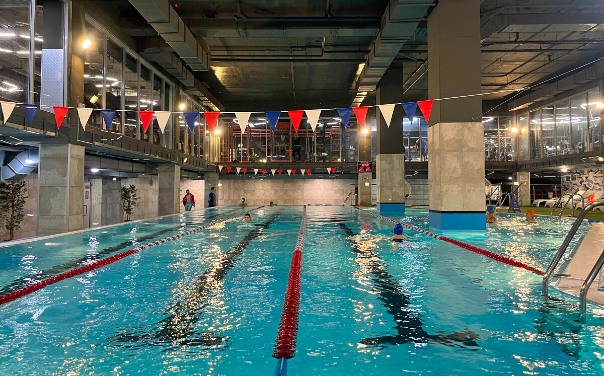 Бассейн в фитнес-клубе СССР в ТРЦ Бутово Молл