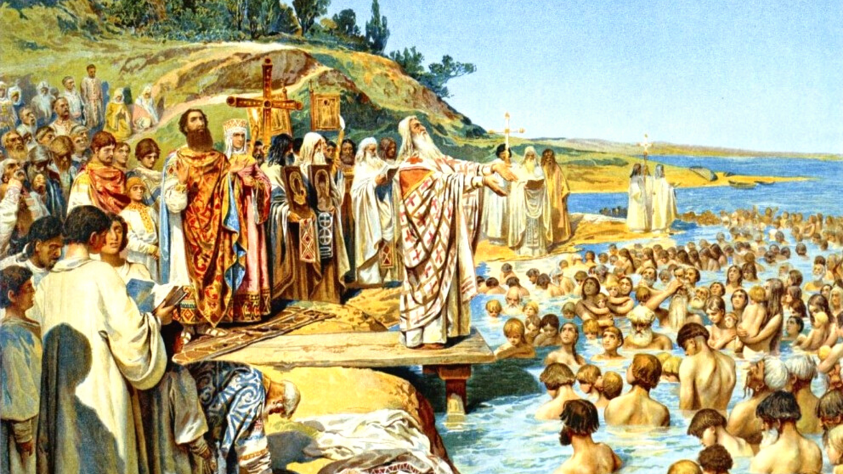 К. В. Лебедев. «Крещение киевлян»