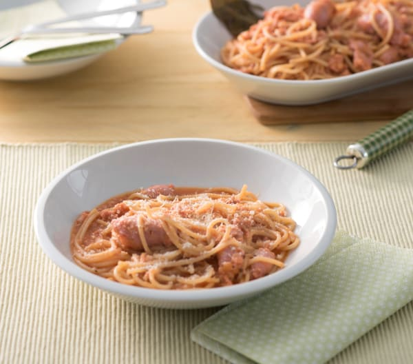 Спагетти с сосисками - рецепт автора Ирина Мысина ✈ Амбассадор