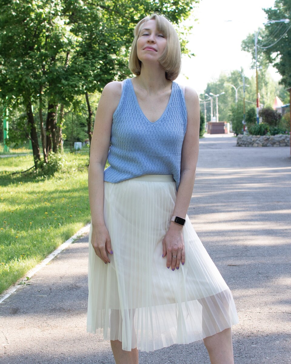 Топ-майка крючком. Автор Ксения Борисова