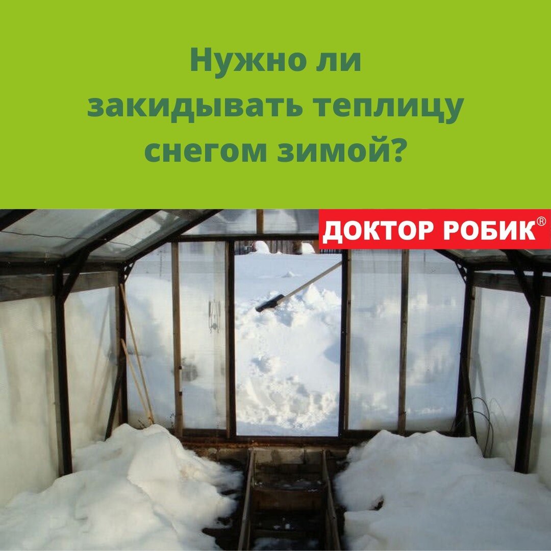 Нужен ли снег в теплице