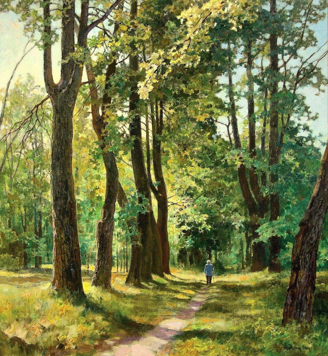 Бороздин Олег Александрович                                        "Аллея в Покровском". 2004