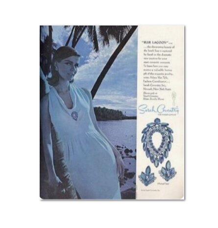 Реклама броши и клипс в журнале Vogue, июль 1964 года. Фото из открытых источников