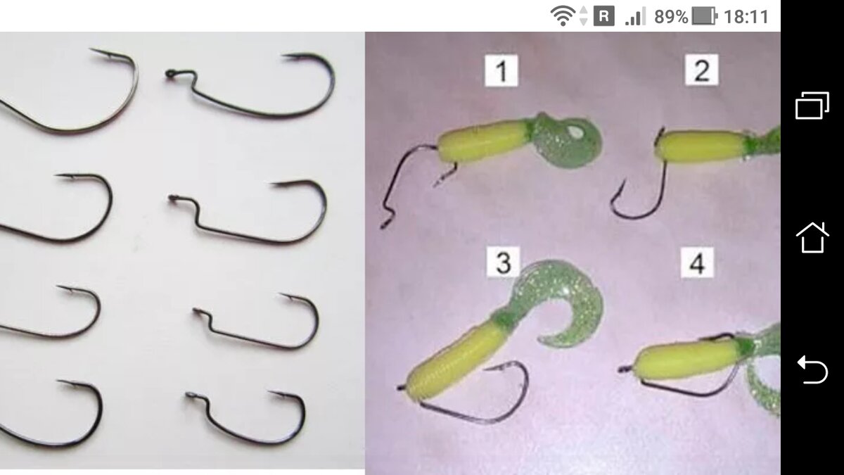 фото - Силиконовая приманка на офсетном крючке