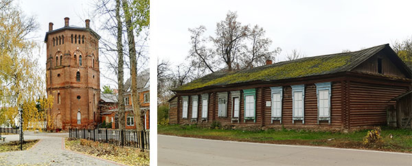 Водонапорная башня и сельская школа, построенные принцессой Ольденбургской