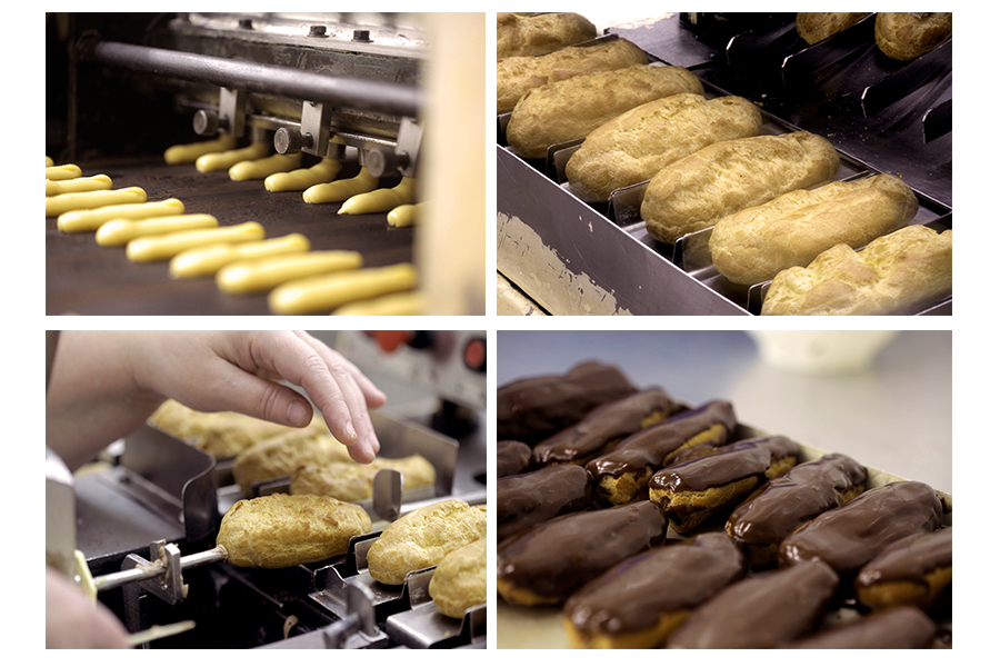 коробки для эклеров. большевик кондитерская фабрика 1960-е. девочка на фабрике эклеров. фабрика эклеров хабаровск. упаковка для эклеров.