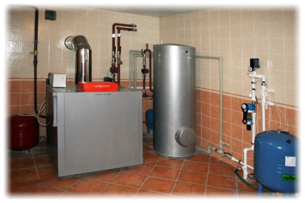 Монтаж котла и бойлера Viessmann
