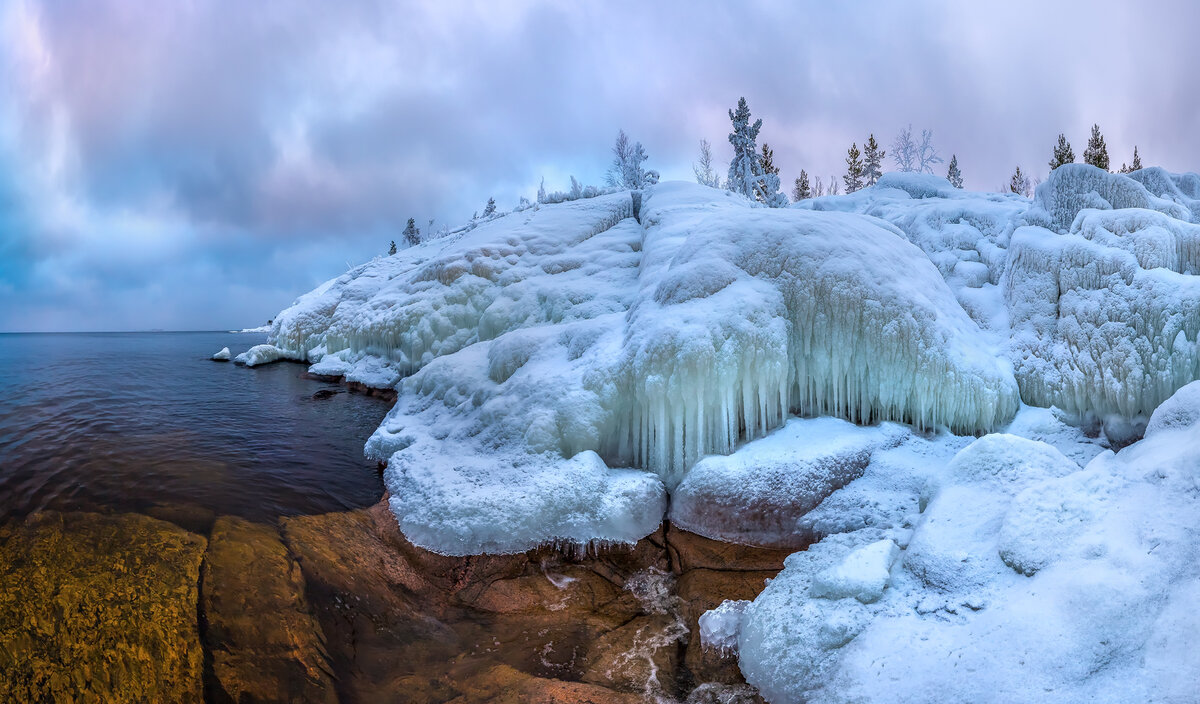 Карелия зимой панорама