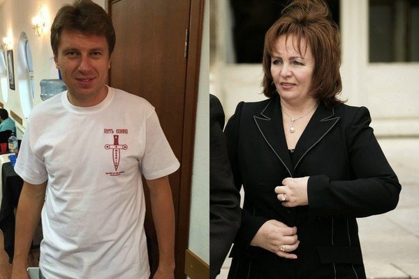                                                        Артур Очеретный и Людмила Путина