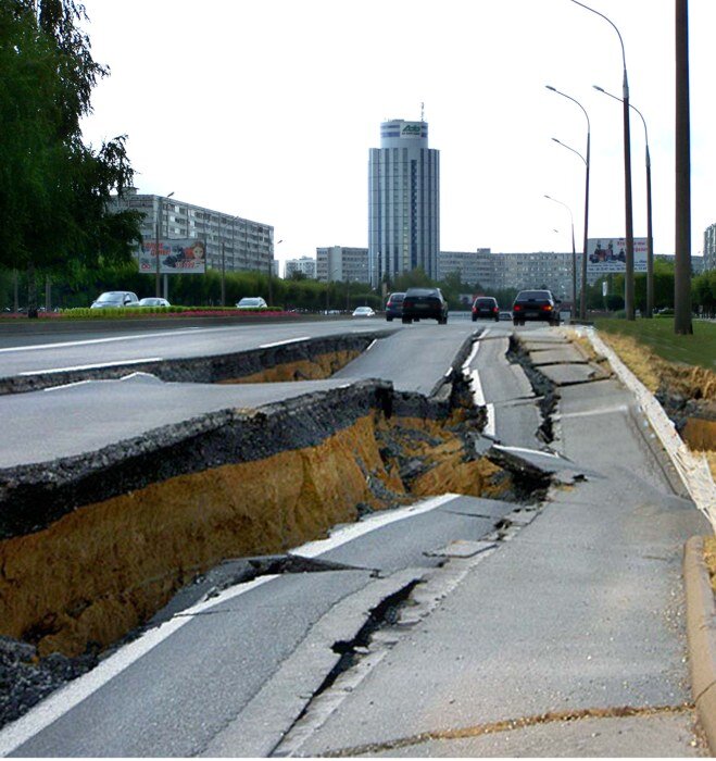 Землетрясение в москве