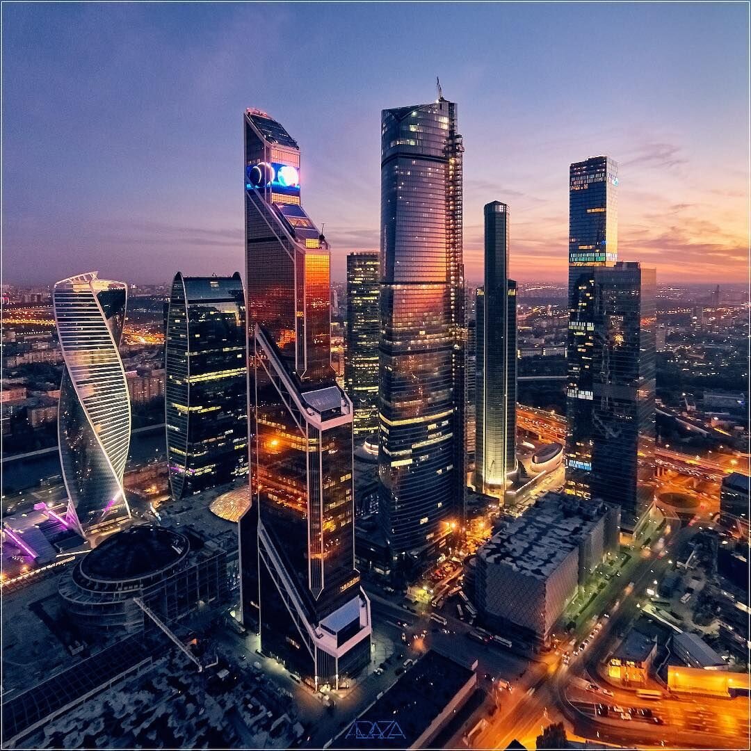 закат москва сити