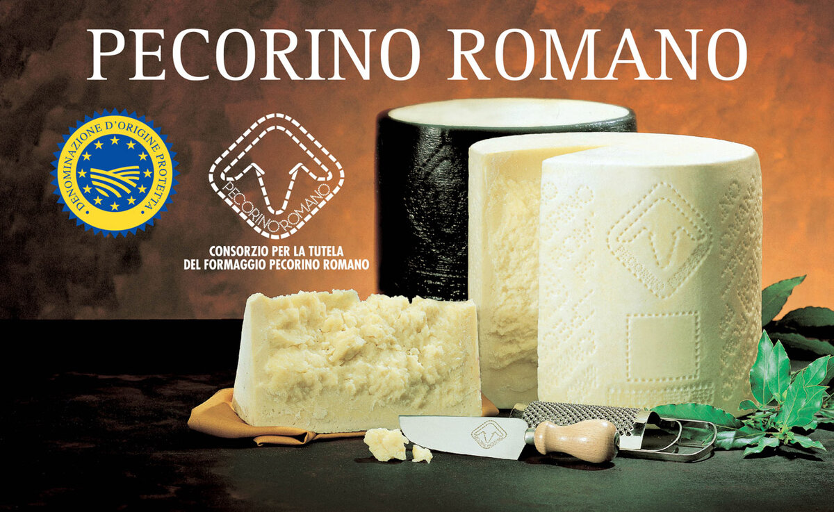 Голова овцы – фирменный знак Pecorino Romano DOP