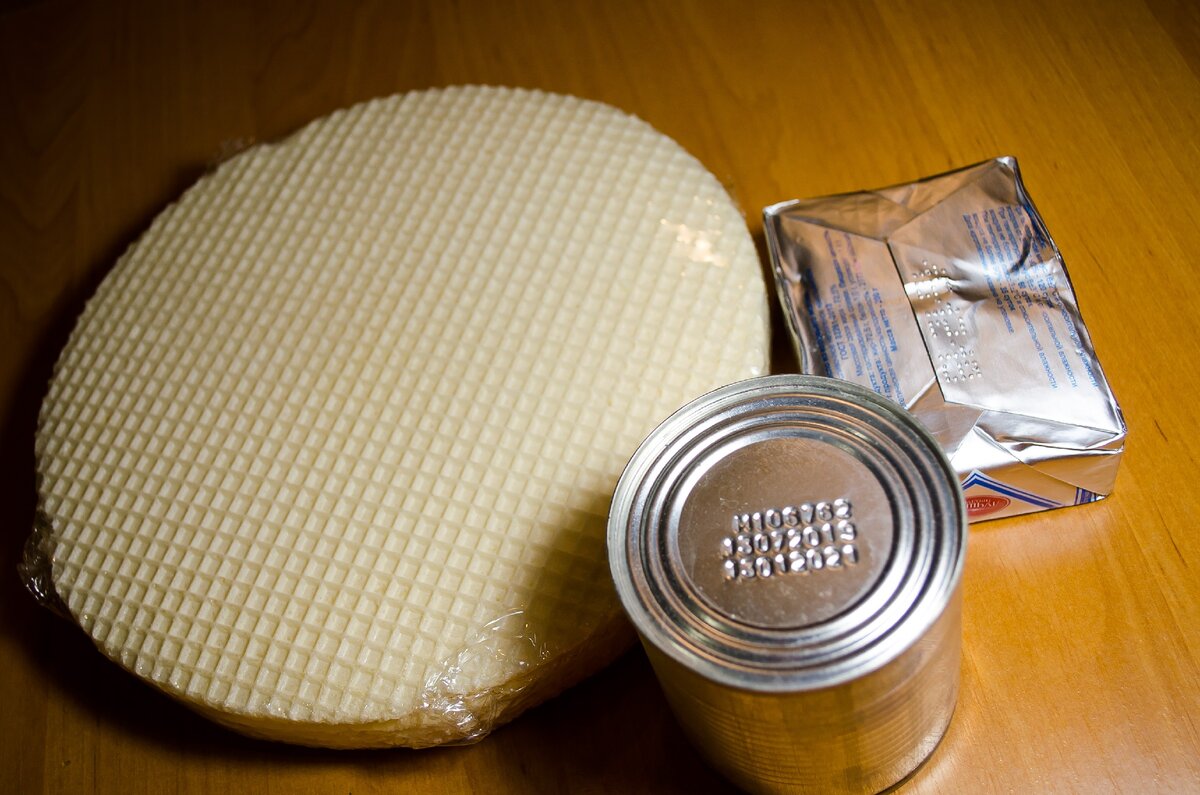 Продукты для торта.