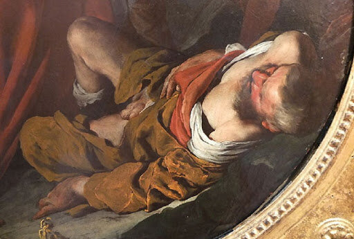 Bernardo Cavallino - L'Ebbrezza di Noè (anni 1640)
