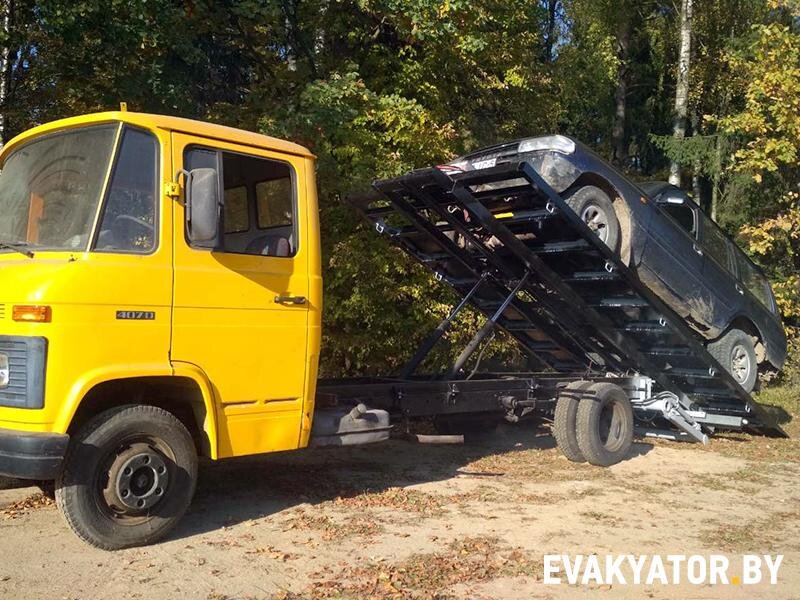 эвакуатор со сдвижной платформой