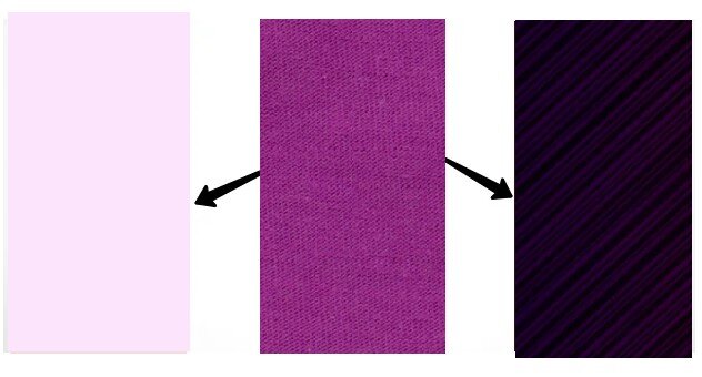 Вот пример образования условных ахроматов из фиолетового. Фото: Яндекс Картинки