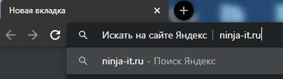 Быстрый поиск на Яндексе через браузер Google Chrome