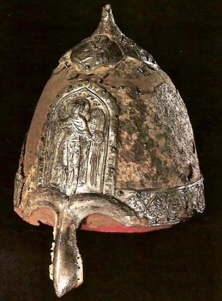 Русский шлем. Конец XII — начало XIII в. Предположительно принадлежал Ярославу Всеволодовичу, отцу Александра Невского