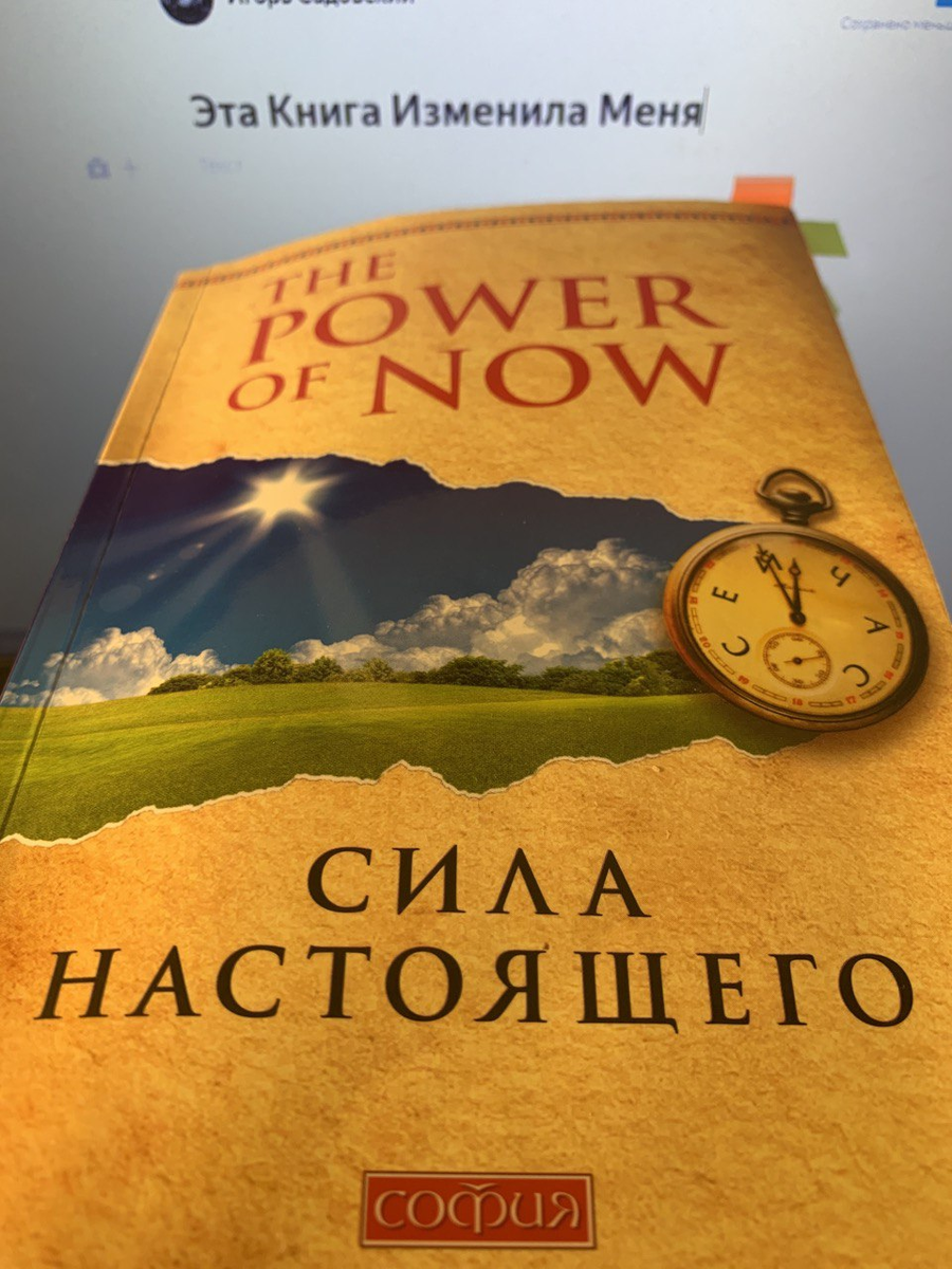 "Все проблемы, страдания и боль порождаются нашим эгоистичным умом, цепляющимся за свое ложное "я". Вырваться из его плена можно только через абсолютное присутствие в Настоящем - единственно реальном моменте жизни. Именно в Настоящем мы обретаем свою истинную суть, а также радость и понимание того, что целостность и совершенство есть не цель, а реальность, доступная нам уже Сейчас."
                                                                                                                                                                               Э.Толле