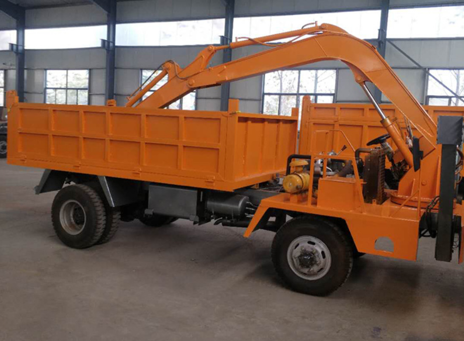 Китайский самосвал-экскаватор! Фото из открытых источников.