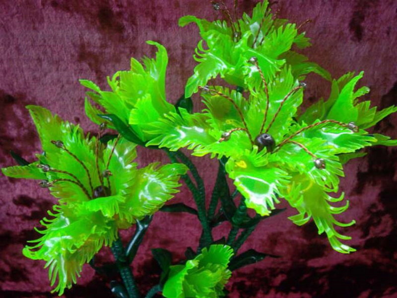 Оригинальные цветы из пластиковых бутылок