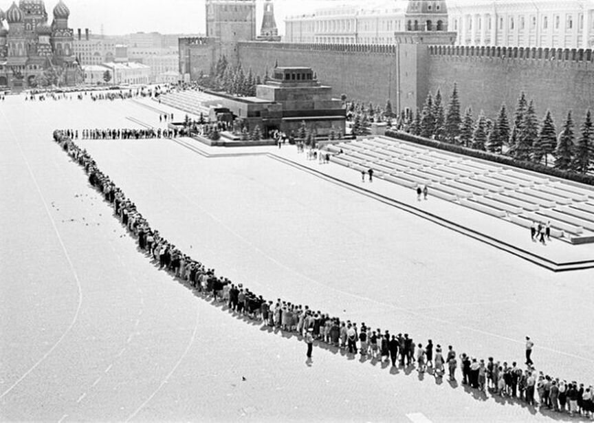 Очередь в Мавзолей, 80е, СССР