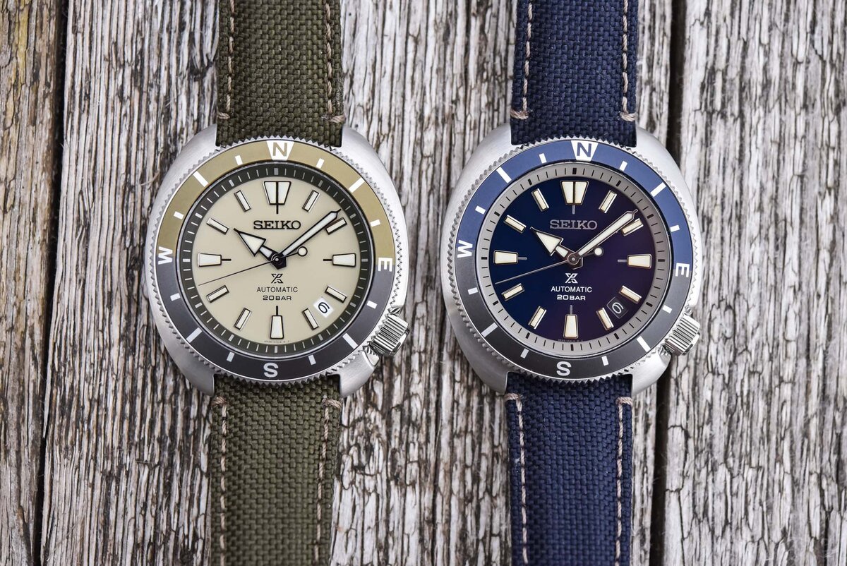 Две из возможных расцветок с плотным заводским тканевым ремешком