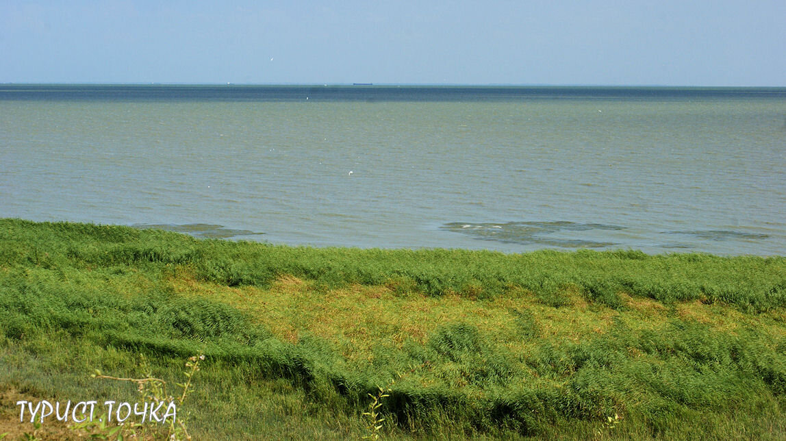 Вид на Азовское море. Золотая коса, Неклиновский район, Ростовская область