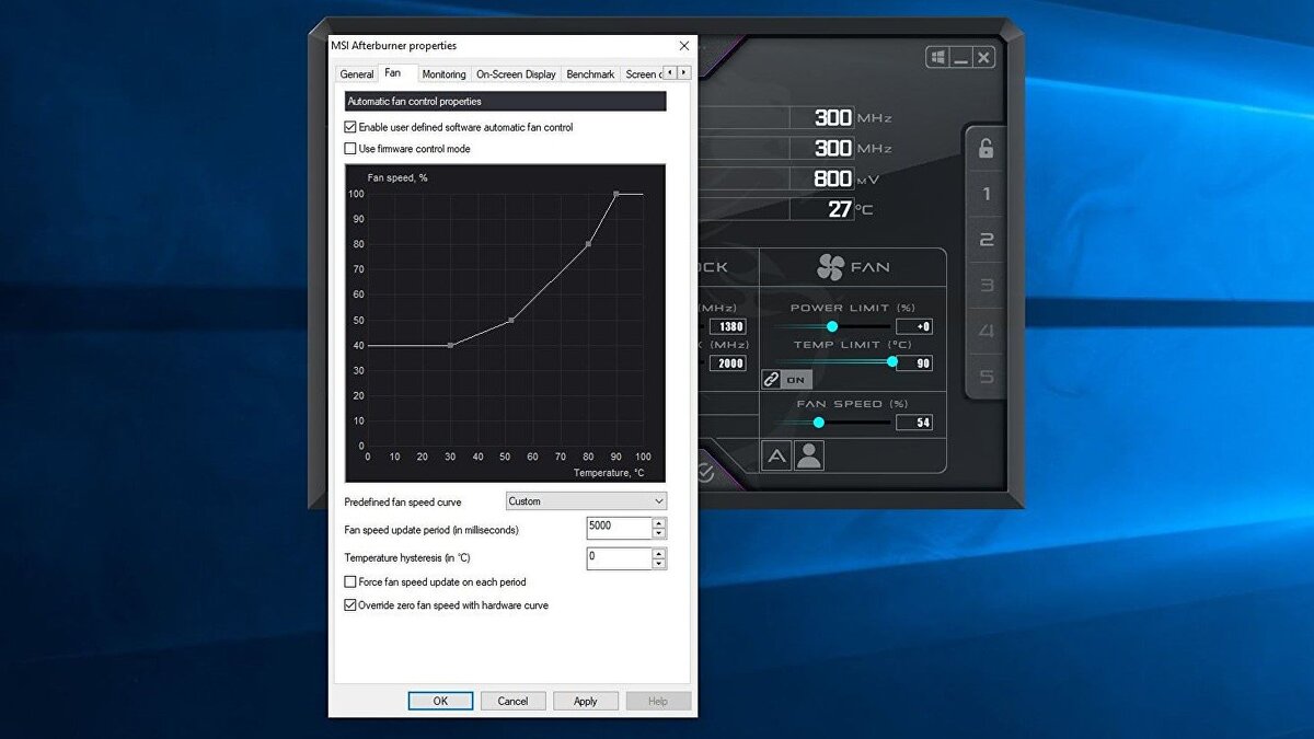 Как разблокировать Fan Speed в MSI Afterburner и настроить кулер?