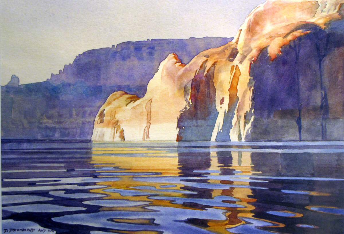 Как рисовать отражение в воде