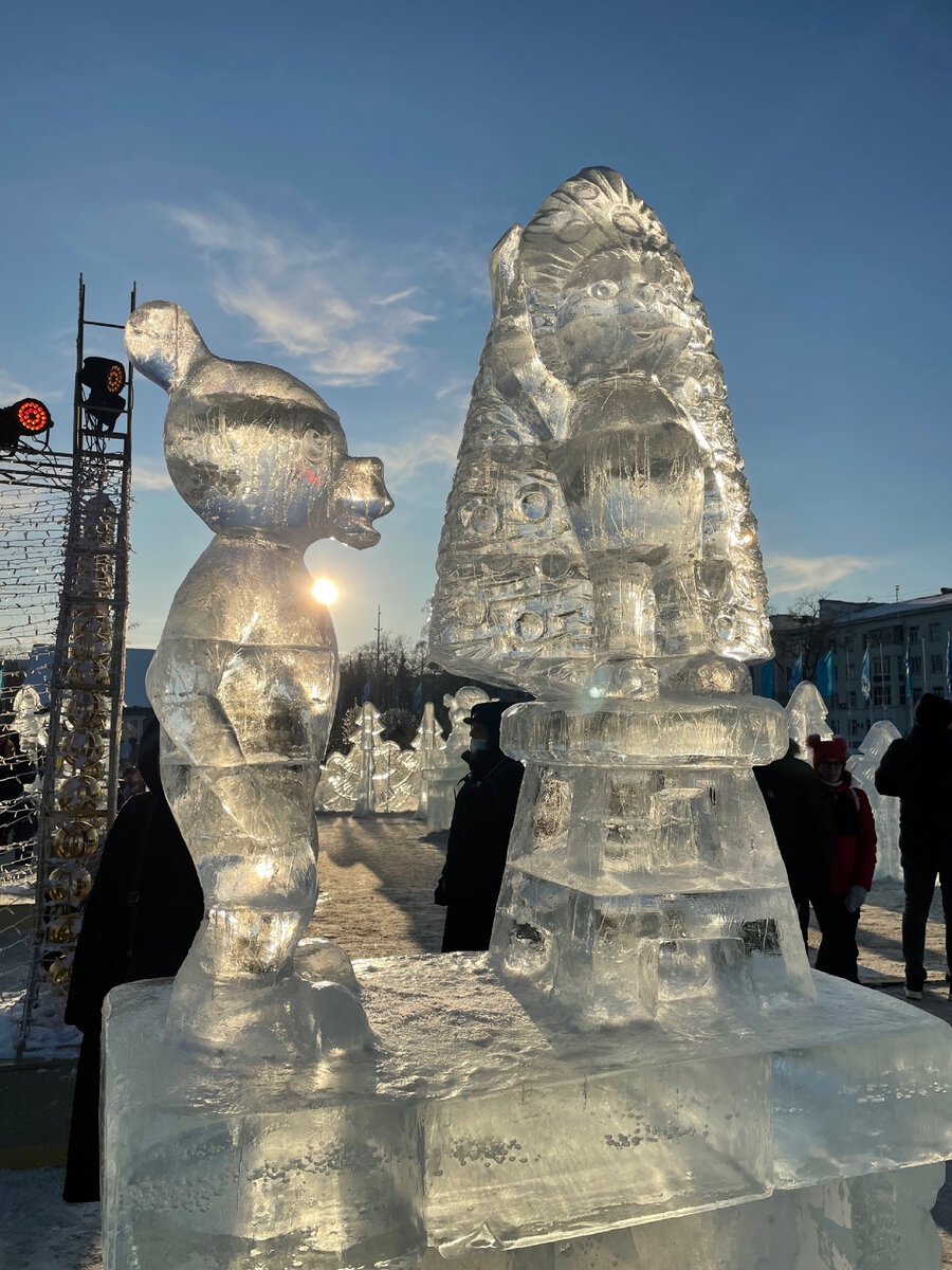 Ледовые скульптуры Новый Год, Екатеринбург