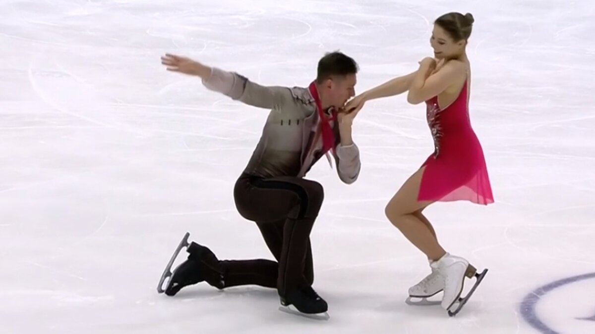 Чемпионы Европы у спортивных пар Анастасия Мишина и Александр Галлямов