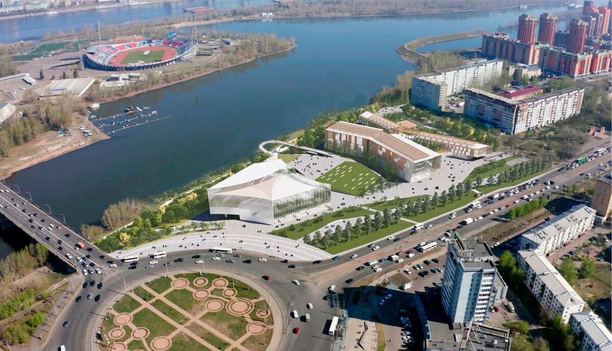 Проект предмостной площади в красноярске