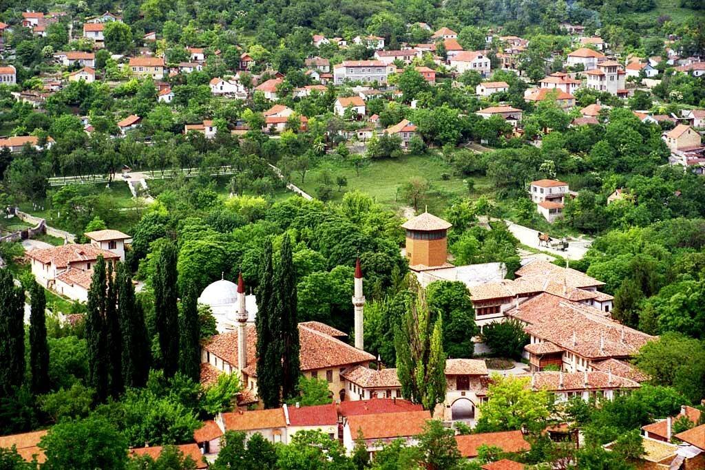 Бахчисарай. Вид на город.