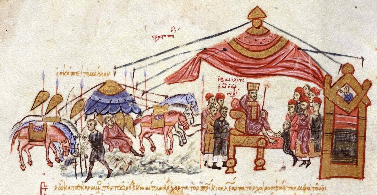 Император Роман в лагере под Азазом. Хроника Иоанна Скилицы.
