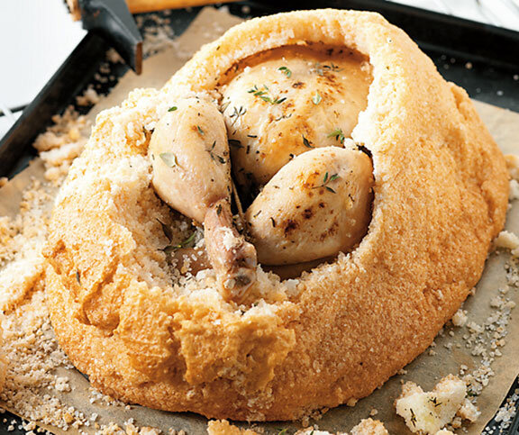 Запеченная хрустящая хлебная корочка с сюрпризом внутри