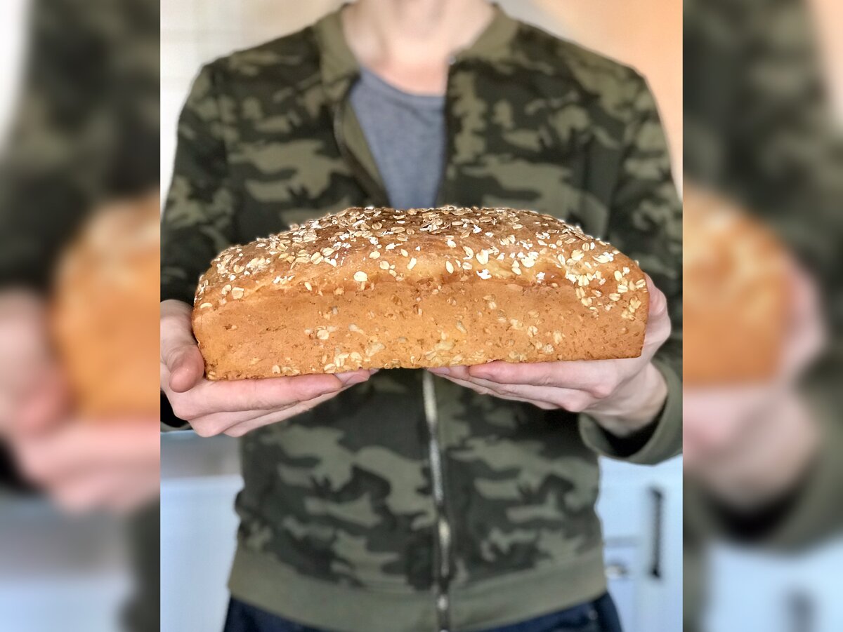 Рецепт овсяного хлеба без замеса.