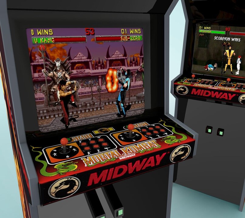 Игровые автоматы с выводом twow gamersnews. Игровой автомат мортал комбат. Аркадный автомат Mortal Kombat 1992. Игровой аппарат Chameleon Paradise.
