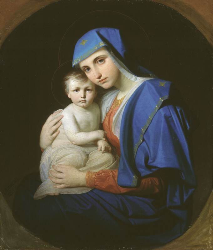 Богоматерь. Капков Яков Федорович. 1853 г. Холст, масло.
Дальневосточный художественный музей