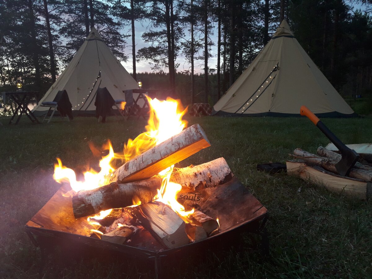 Мобильный глэмпинг WildSoulsCamp, Северная Карелия, Финляндия