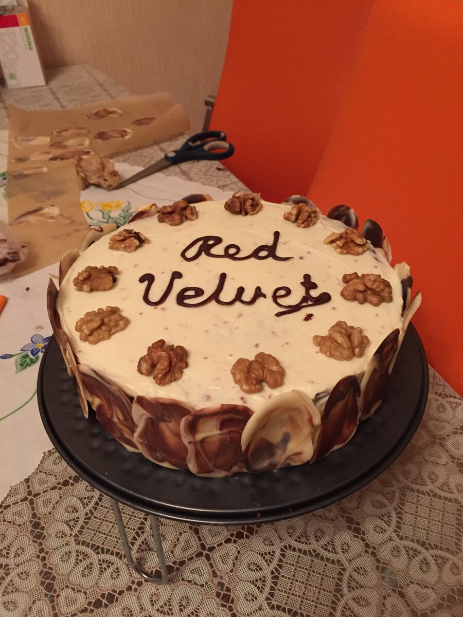 Вот такой был мой первый экзаменационный тортик) 