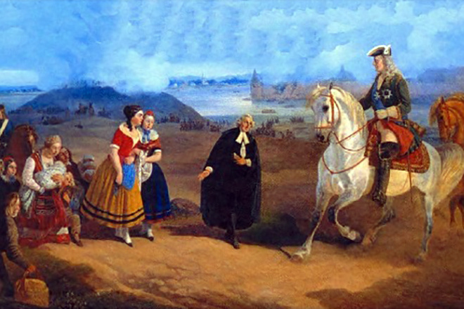 Глюк знакомит Марту и Шереметьева