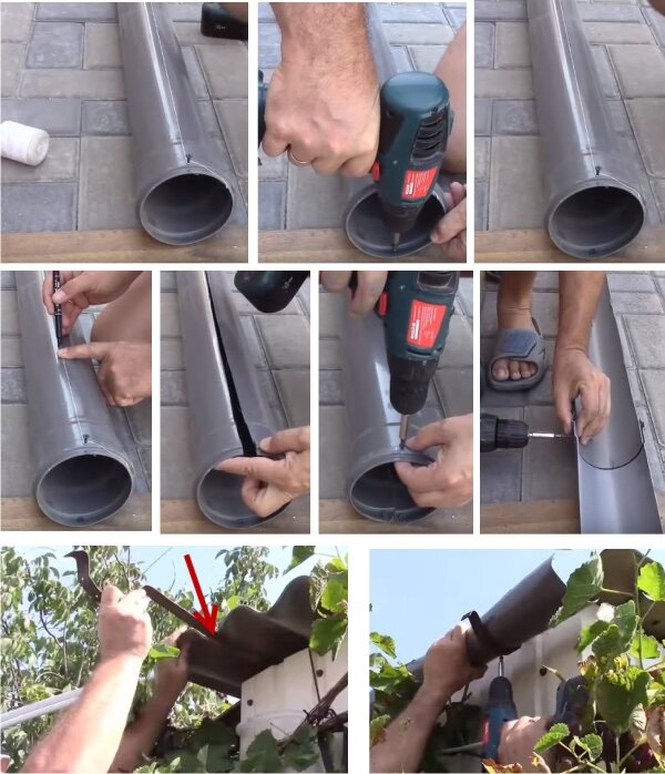 Как сделать водосток из канализационных труб своими руками: проектирование и монтаж