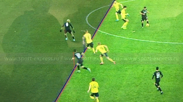 Фотография для помощника судьи за ВАР  в матче Краснодар - Ростов