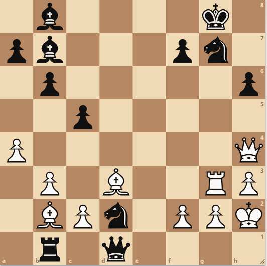 белые начинают и выигрывают