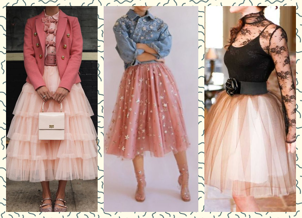 Юбки из фатина.